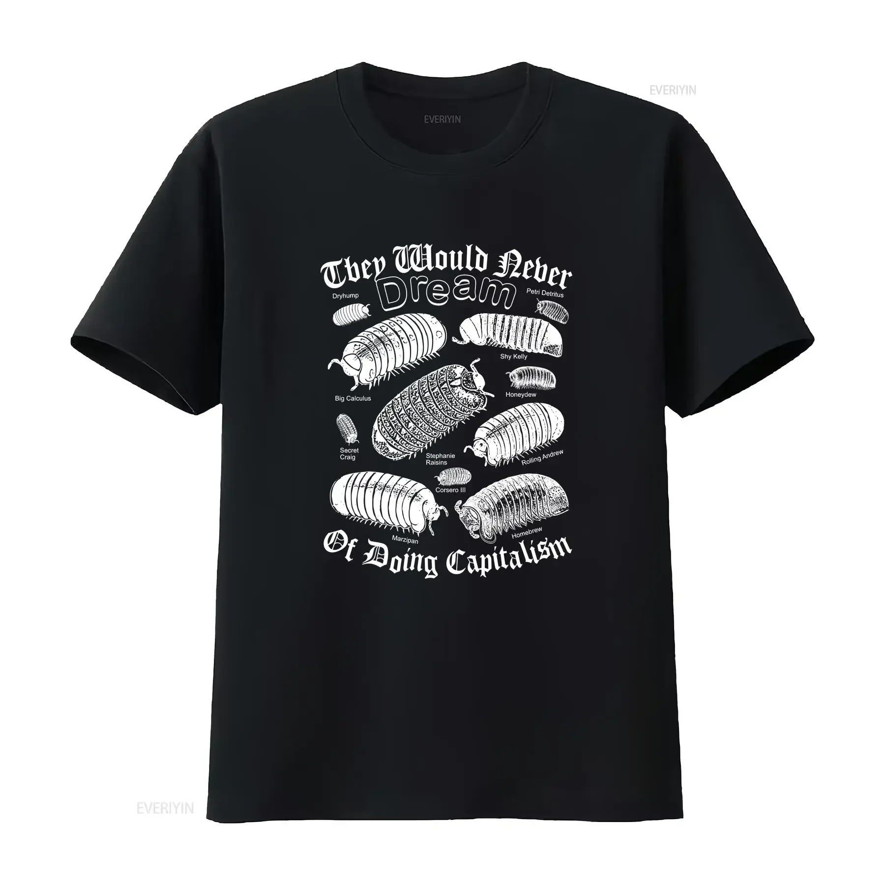 They Would Never Dream of Doing Capitalism Isopod Economic Critique Surreal Gothic Black and White DesignFunny T Shirt vintage