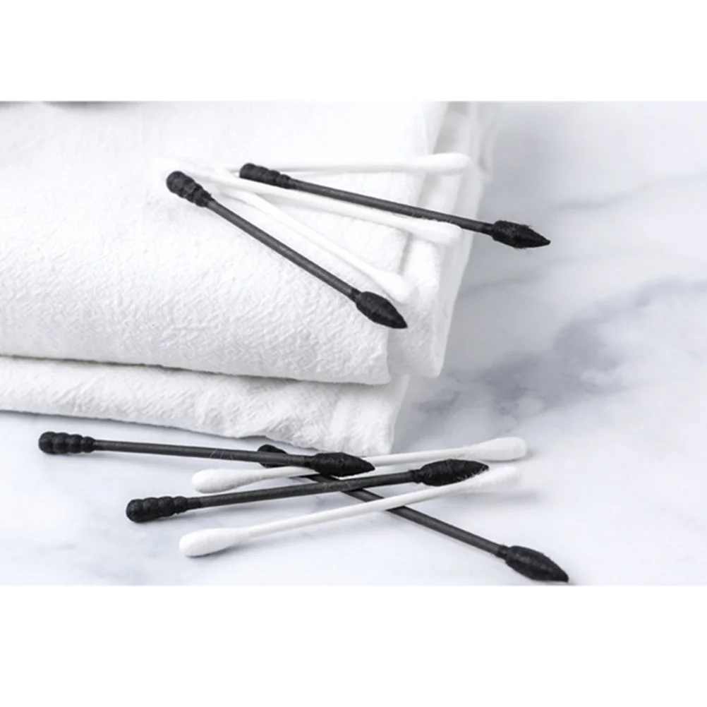 300 قطعة مسحات قطنية ممتازة يمكن التخلص منها نصائح مزدوجة مدببة لتنظيف المكياج أدوات متعددة الوظائف للسفر للاستخدام المنزلي