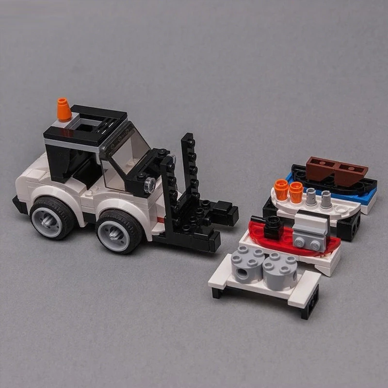 

28584 Forklift Assembly Car Model Small Particle Building Block Set MOC Technical Cars Parts Toys Gift Compatible With Legoeds