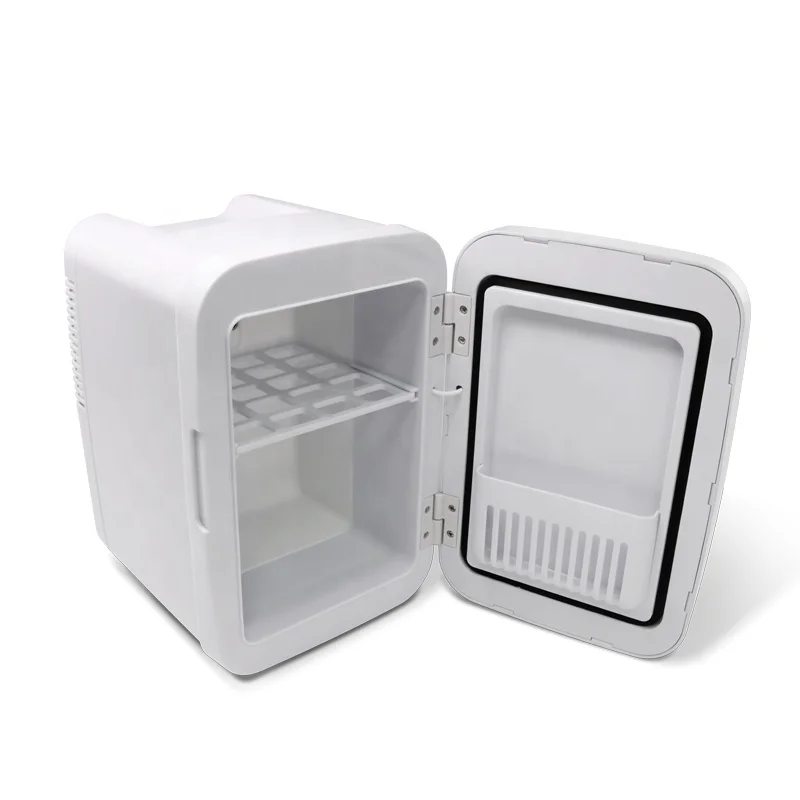 Portable Desktop 4 Liter Cosmetic Mini Fridge Skincare Make Up Mirror Compact Refrigerator with LED Lights