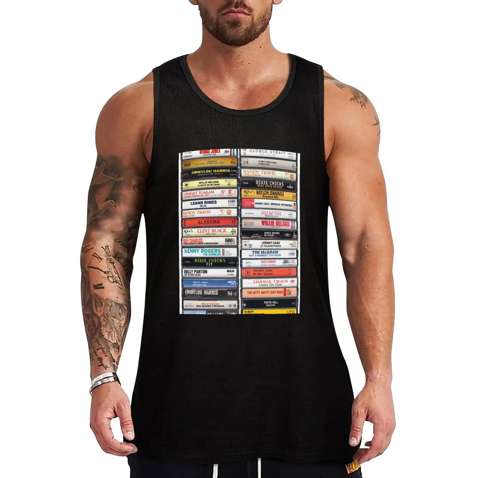 

Country Music Hits - Greatest Country Hits - Vintage Cassettes Tank Top cute tops Men's singlets