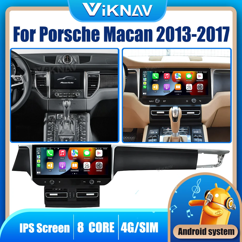 Viknav Car Radio For Porsche Macan (2013-2017) 12.3inch Vertical Screen Carplay Car Radio LCD Display Screen Multimedia player