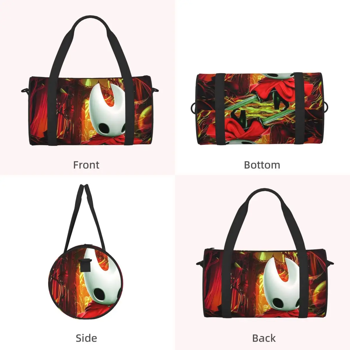 Hollow Knight Silksong Luggage Bag Large Capacity Duffle Tote Bag Handbags Gym Bags Fitness Bag for Boys Girls