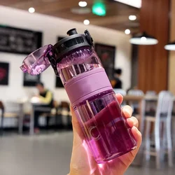 500ML Portable Sport Water Cup Exercise Water Container Large Capacity Student Mug Outdoor Travel Sport Drink Water Bottle