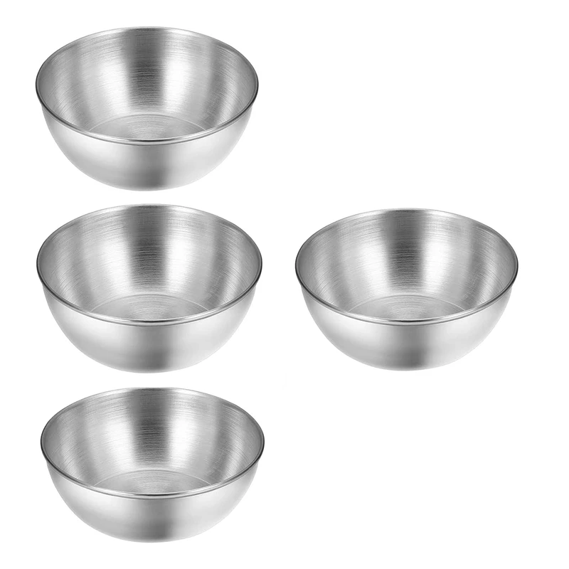 4Pcs Sauce Cups Dressing Container Small Bowls 130Ml /3.46Inch For Dipping,Seasoning Condiments