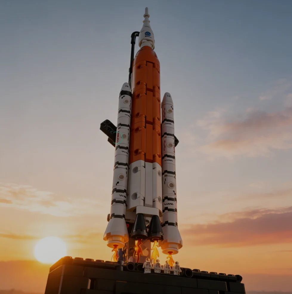 

632pcs 42221 Space Rocket Building Kit Aerospace Craft Stylish Art Christmas Gift Compatible With LEGO Bricks