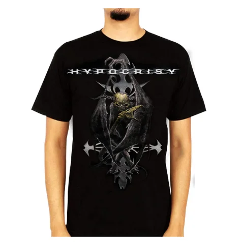 Heavy Metal Mens Cotton T-shirt Hypocrisy Band Harajuku Streetwear Tshirt Hip Hop Tee Tops Tshirt Tops Outfits Droshipping