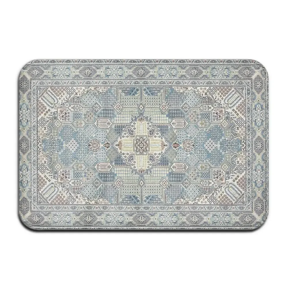 Persian Style Entrance Door Mat Non Slip Kitchen Living Room Rug Entrance Door Bathroom Mat Indoor Carpet Doormat Home Decor