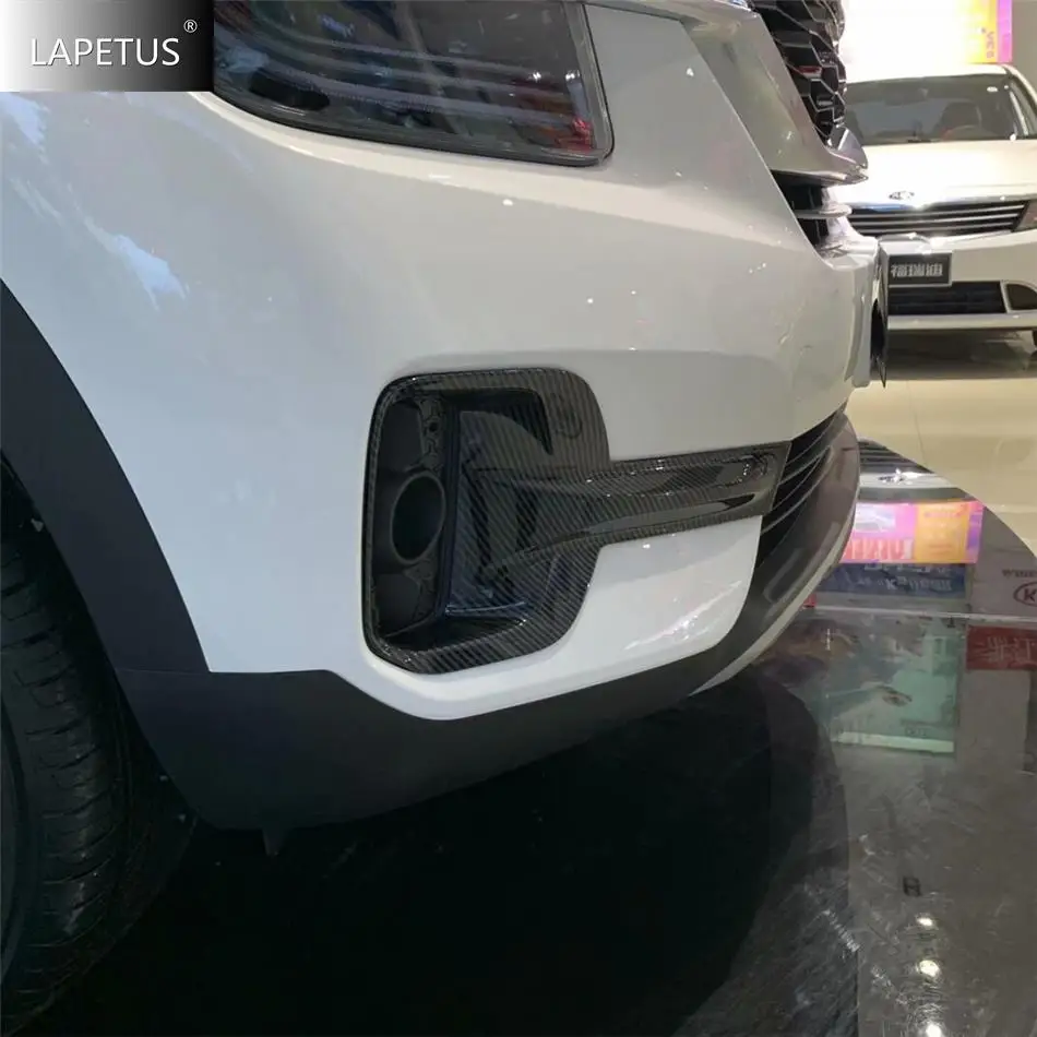 

Front Rear Bumper Fog Lights Lamp Decoration Protect Cover Trim For Kia Seltos 2019 - 2021 ABS Chrome / Carbon Fiber Accessories