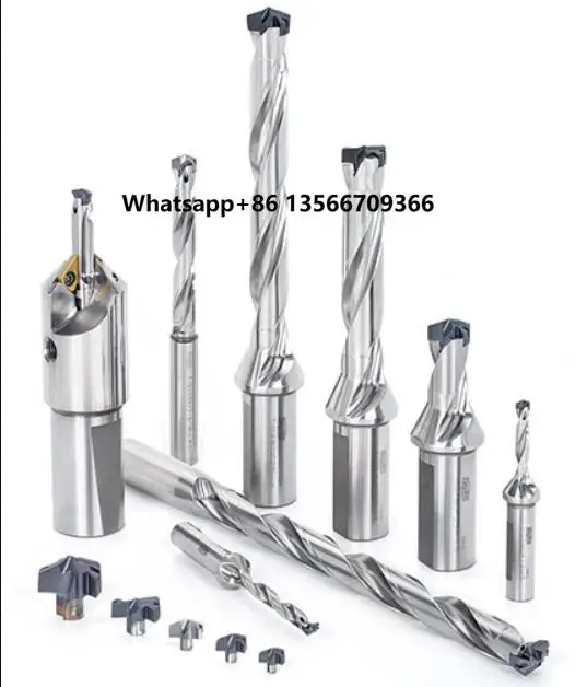 

High-precision Carbide Drill Bit Set for Deep Hole Convertible Gun Drill (DMC Cutter Head + TID Gun Drill)