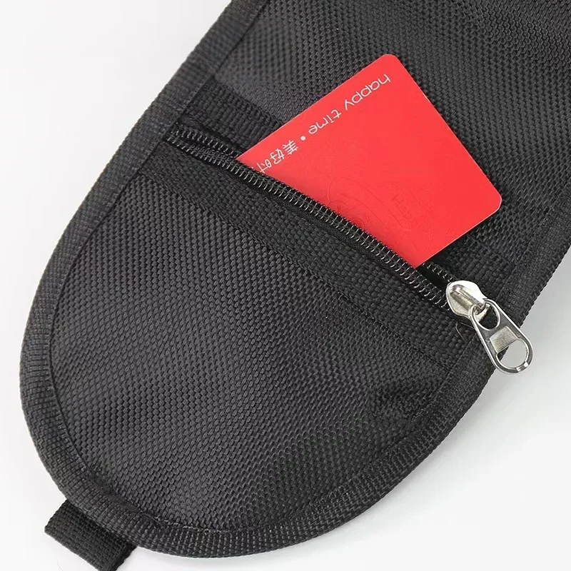 Multi-Pocket Utility Pouch – Compact Waist Bag with Zipper, Carabiner & Velcro, for Phone, Keys & Outdoor Gear