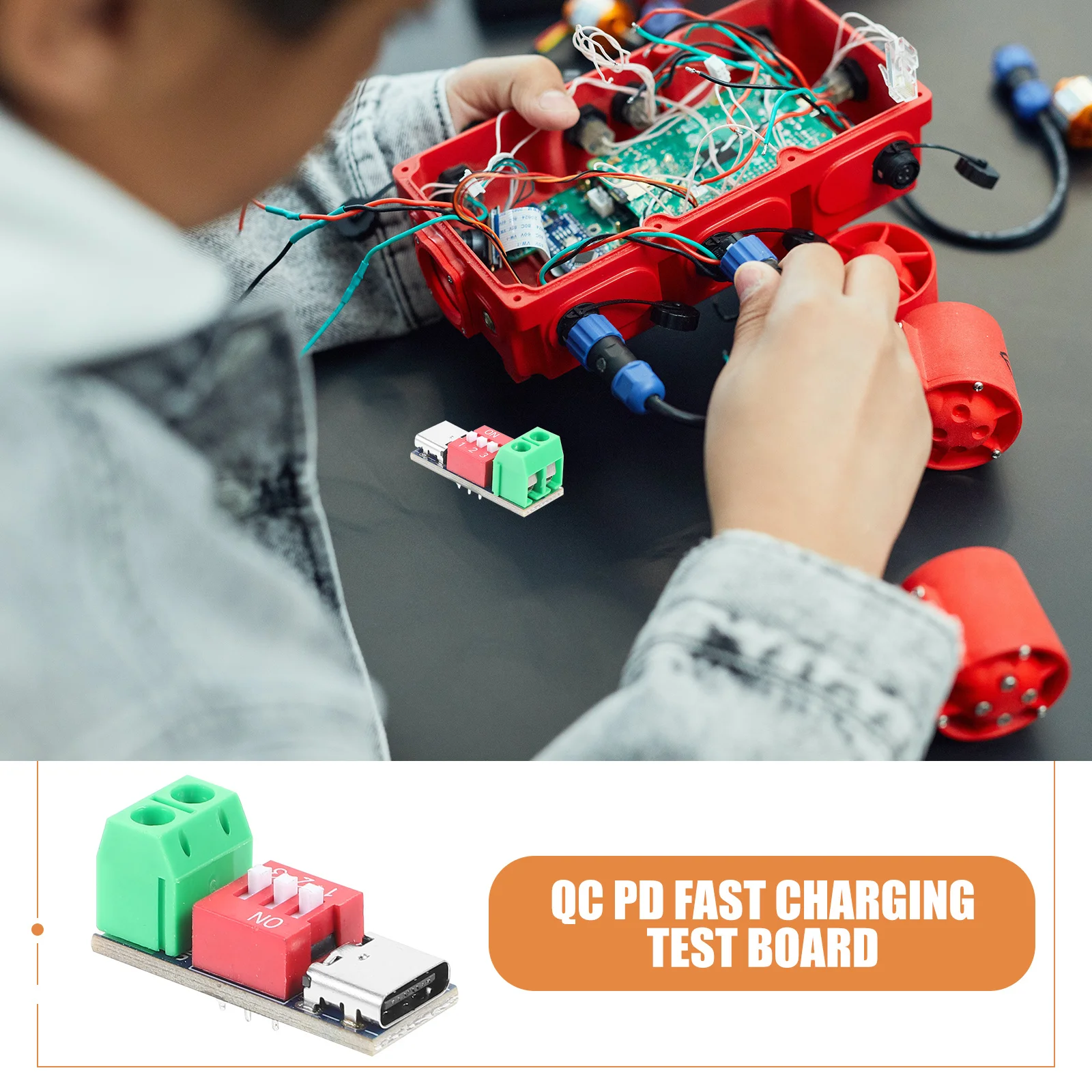 

Pd Fast Charging Test Board 5~20V Adjustable Voltage Qc Usb Type-C Trigger Board Power Supply Tester For Charging Detection