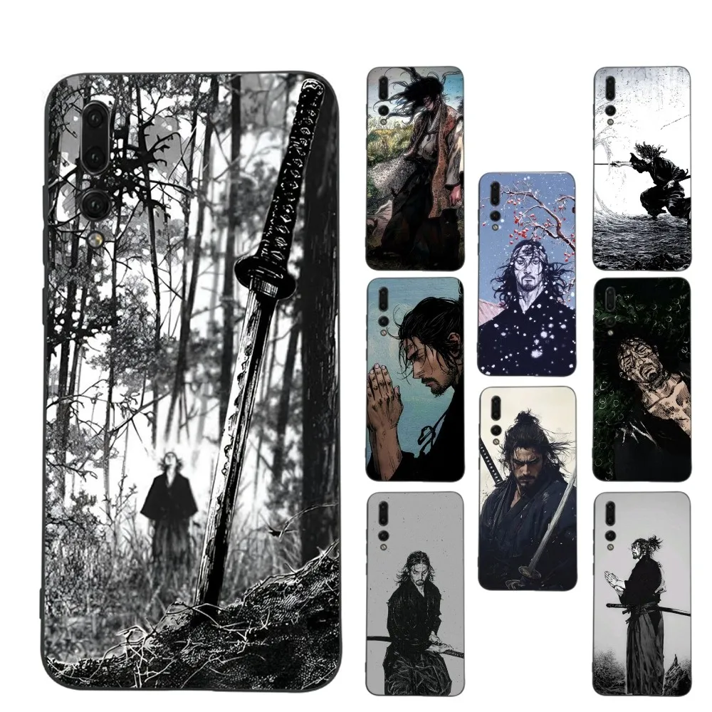 Manga M-Miyamoto M-Musashi Vagabond Phone Case For Huawei P 8 9 10 20 30 40 50 Pro Lite Psmart Honor 10 Lite 70 Mate 20lite