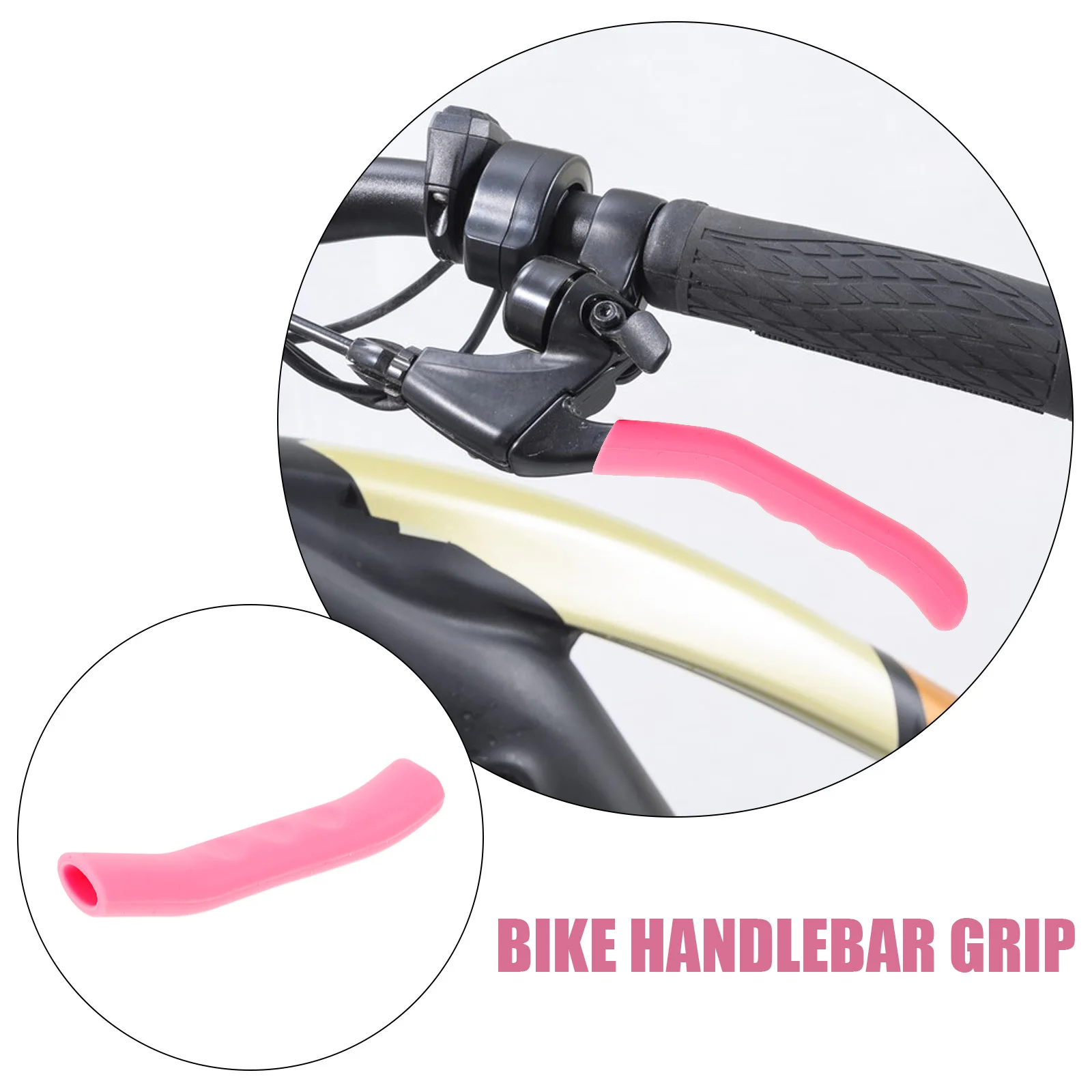 

1Pair Silicone Bike Handlebar Covers Anti-Skid Brake Grip Protector with Shock Absorption Cycling Handlebar Sleeve for Mountain