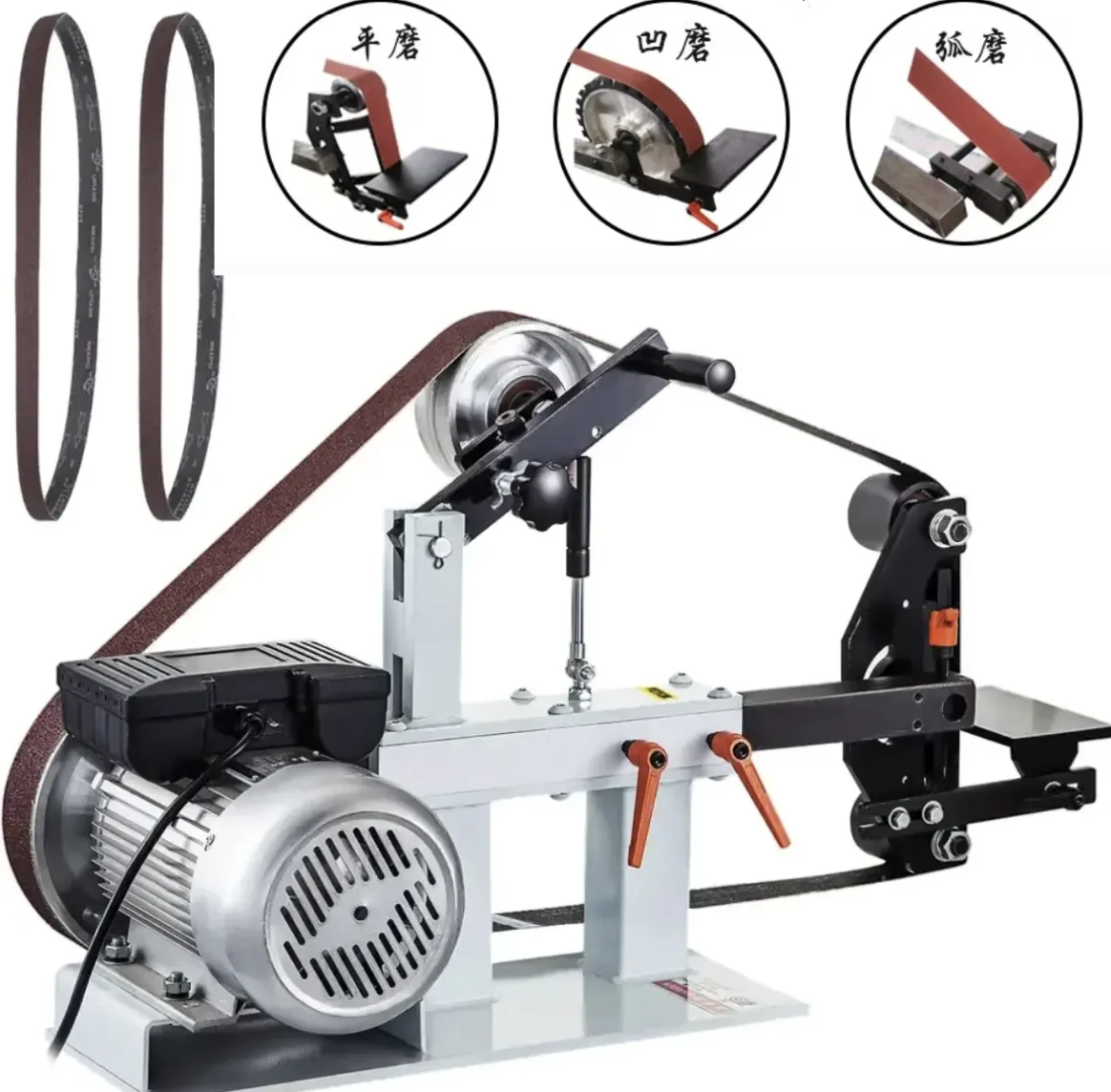 New Vertical 2*72 Metal Belt Grinder Industrial Grinding Machine for Metalworking Polishing Deburring Surface Treatment
