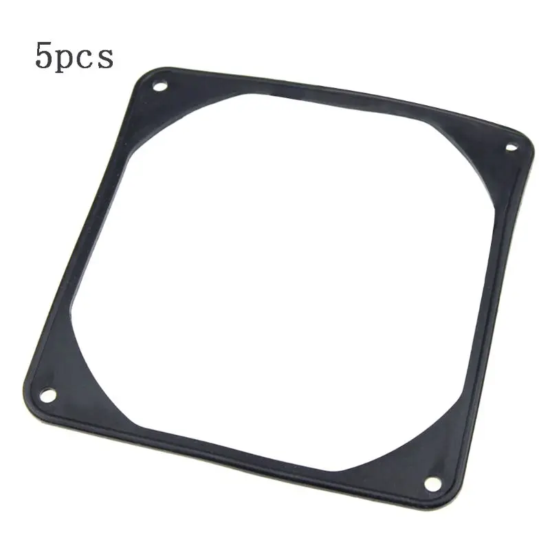 5pcs Fan Gasket  8/9/12cm Black Anti-vibration Rubber Silicone Shock Proof Absorption Pad For Computer PC for CASE