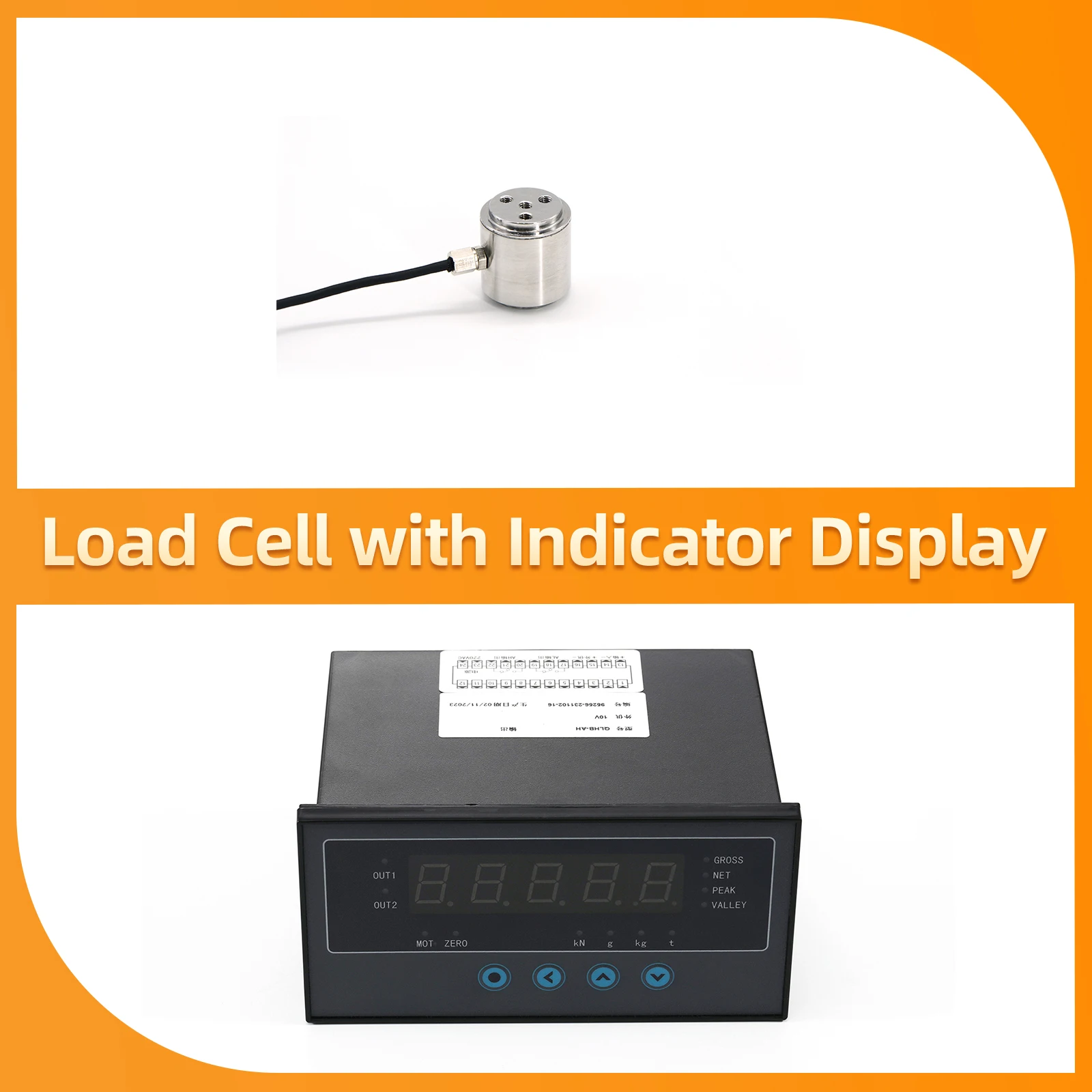 

Column type Weighing Sensor+Indicator Display Test Pressure and Compression Force for Electronic Scale