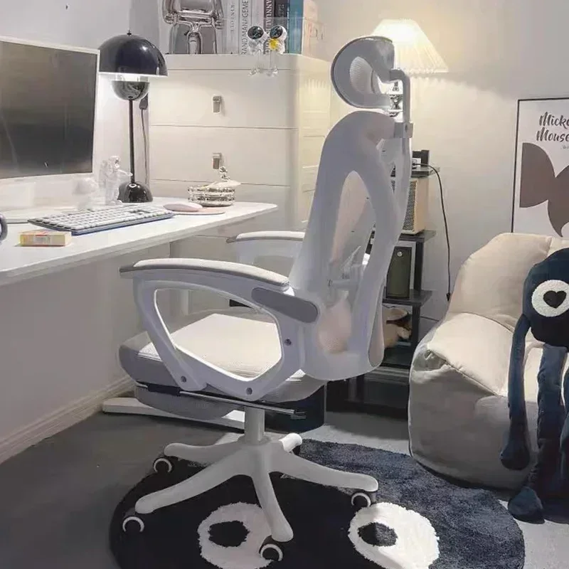 Chaise de bureau ergonomique Kawaii, fauteuil de jeu, chaise de commotion, chaise d'attente, éditeur ergonomique, meubles de maison