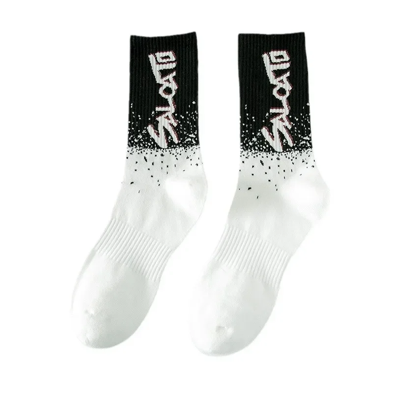 5 пар мужских хлопковых амортизирующих толстых спортивных носков, белые, черные, серые, для уличного скейтбординга, баскетбольные носки