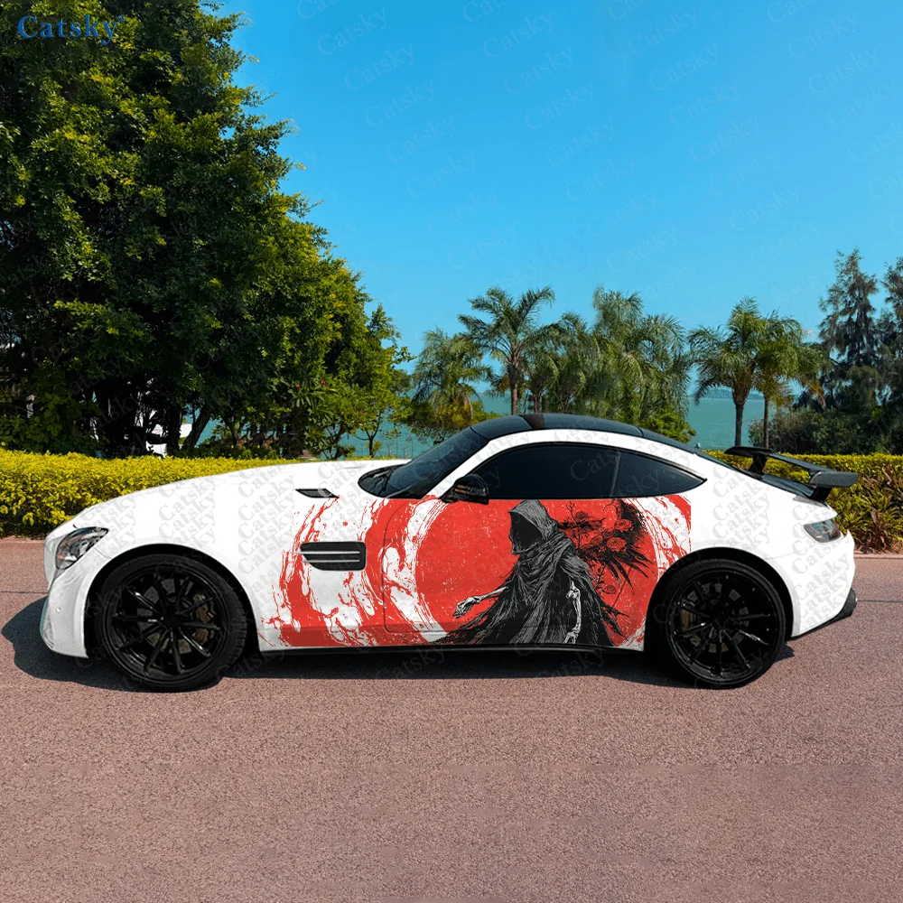 

Colorful Splash Reaper Car Vinyl Wraps Decal Self-adhesive PVC Sticker Suitable for Trucks SUV Decoration Auto Accessories Gift