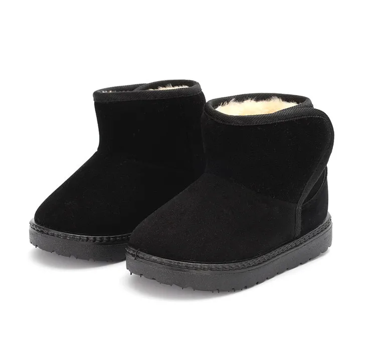 Neue Winterstiefel für Jungen und Mädchen mit Gummisohle, rutschfeste, weiche Sohle, warme, kurze Stiefel, Baumwollschuhe für Babys und Kinder, geeignet für den Außenbereich und den Alltag. – Detail 3
