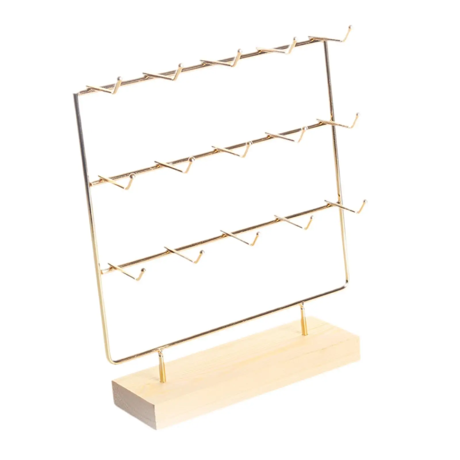 

Стеллаж для выставки товаров ювелирных изделий с 15 крючками Органайзер для ювелирных изделий для стола с подвесками в виде колец