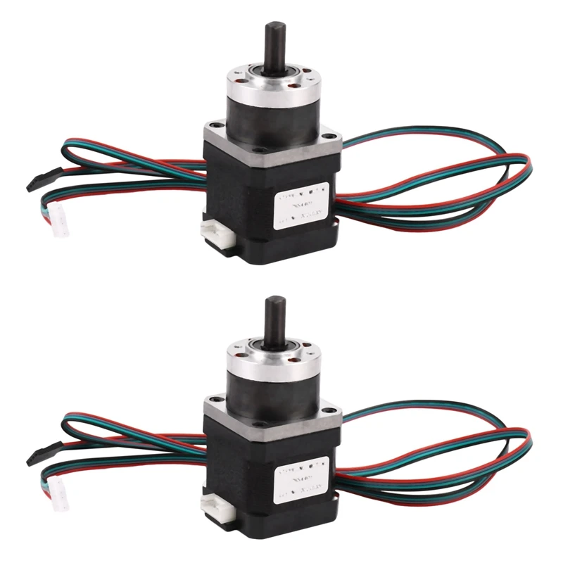 

2X 4-Lead Nema17 Stepper Motor 42 Motor Extruder Gear Stepper Motor Ratio 5.18:1 Planetary Gearbox Nema 17 17HS4401