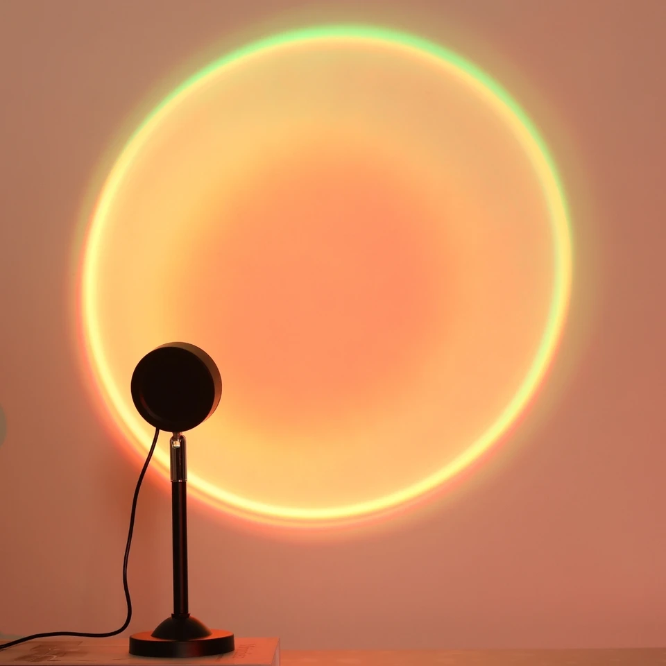 USB Sunset Lighting Ambient Projection Night Light for Home Décor, Relaxing Lighting in Bedroom and Living Room, image 2