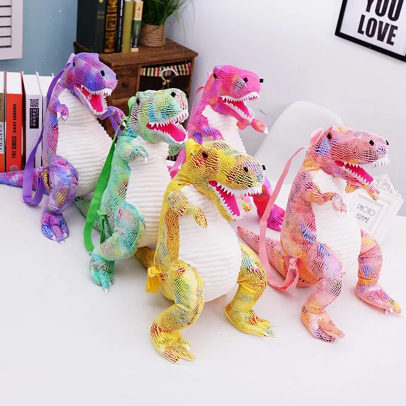 Children's Dinosaur Backpack Doll Plush Bag 3D Boys and Girls Cute Animal Dinosaur Bag Toy Gift Cosplay Costume