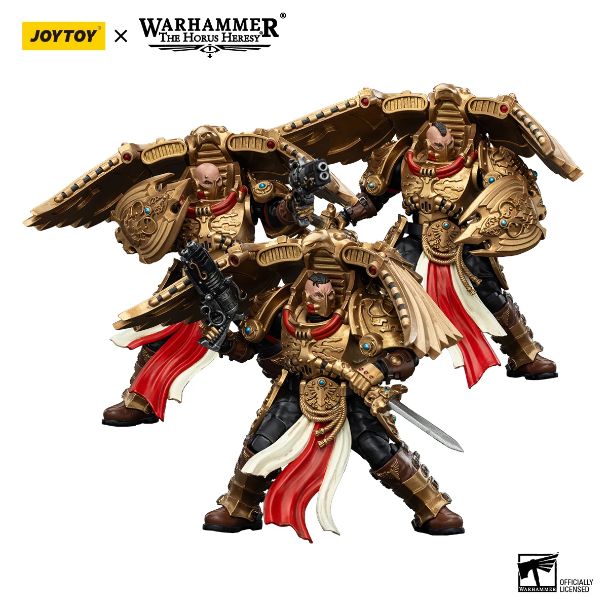 

[IN STOCK] JOYTOY Warhammer 30K 1/18 Action Figure Legio Custodes Custodian Venatari Squad 3PCS Anime Military Model