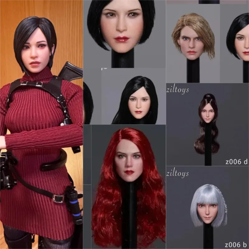 

Ziltoys масштаб 1/6, европейско-американская голова с длинными волосами, лепка головы женщины-солдата, модель резьбы, подходит для 12-дюймовой экшн-фигурки, тело Tbl