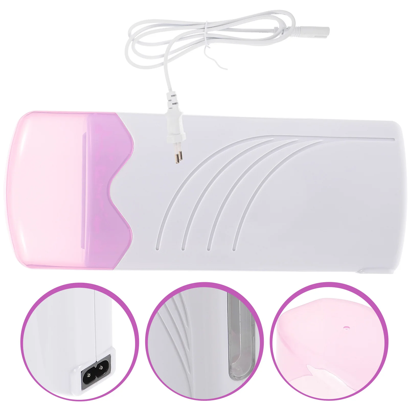 ワンボタンで加熱するロールオンワックスウォーマー、大容量ABSシェルで迅速な脱毛が可能、安全で旅行に便利なワックスヒーター