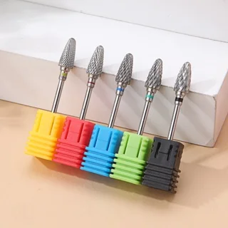 1PC Tungsten Carbid Nail Drill Bits Electric Manicure Drill Accessory Milling Cutters for Nail Gel Polish Remover Nail Tools Efi