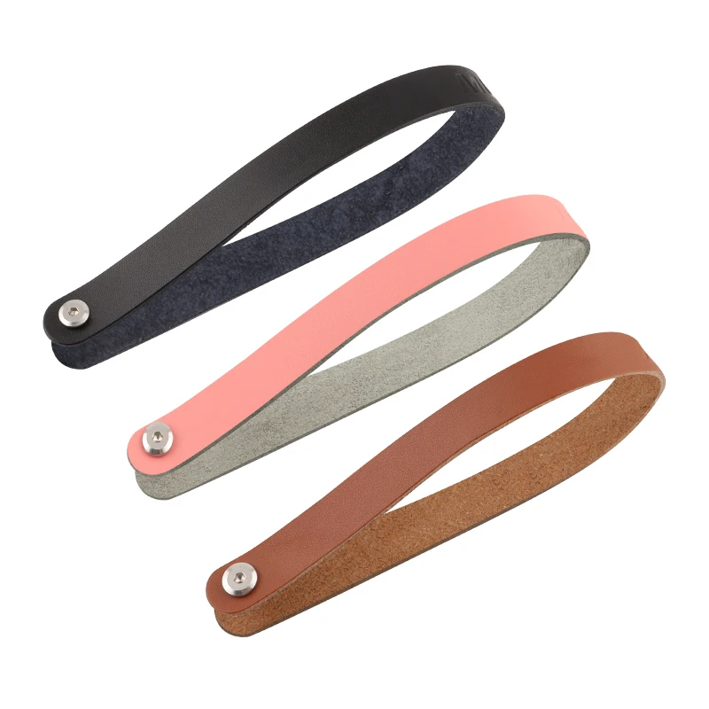 MUQZI Front Bag Quick Release Cowhide Handle Pull Ring Compatible with Brompton Folding Bicycle Bag Carrier view 6
