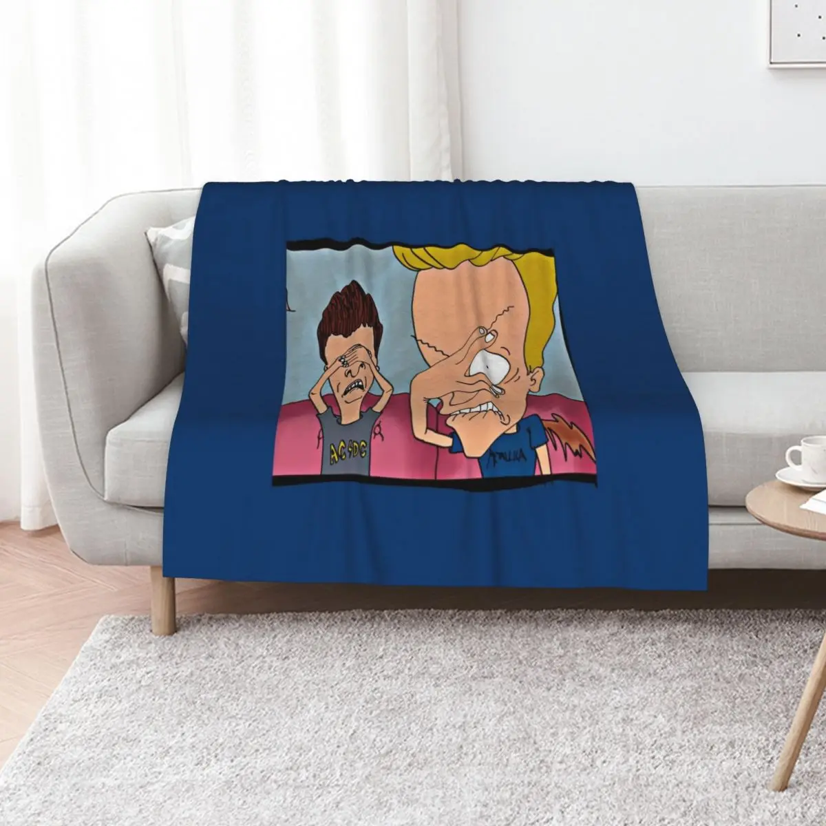 

Beavis and Butthead (1) Throw Blanket All Season Soft Lightweight Blanket for Home
