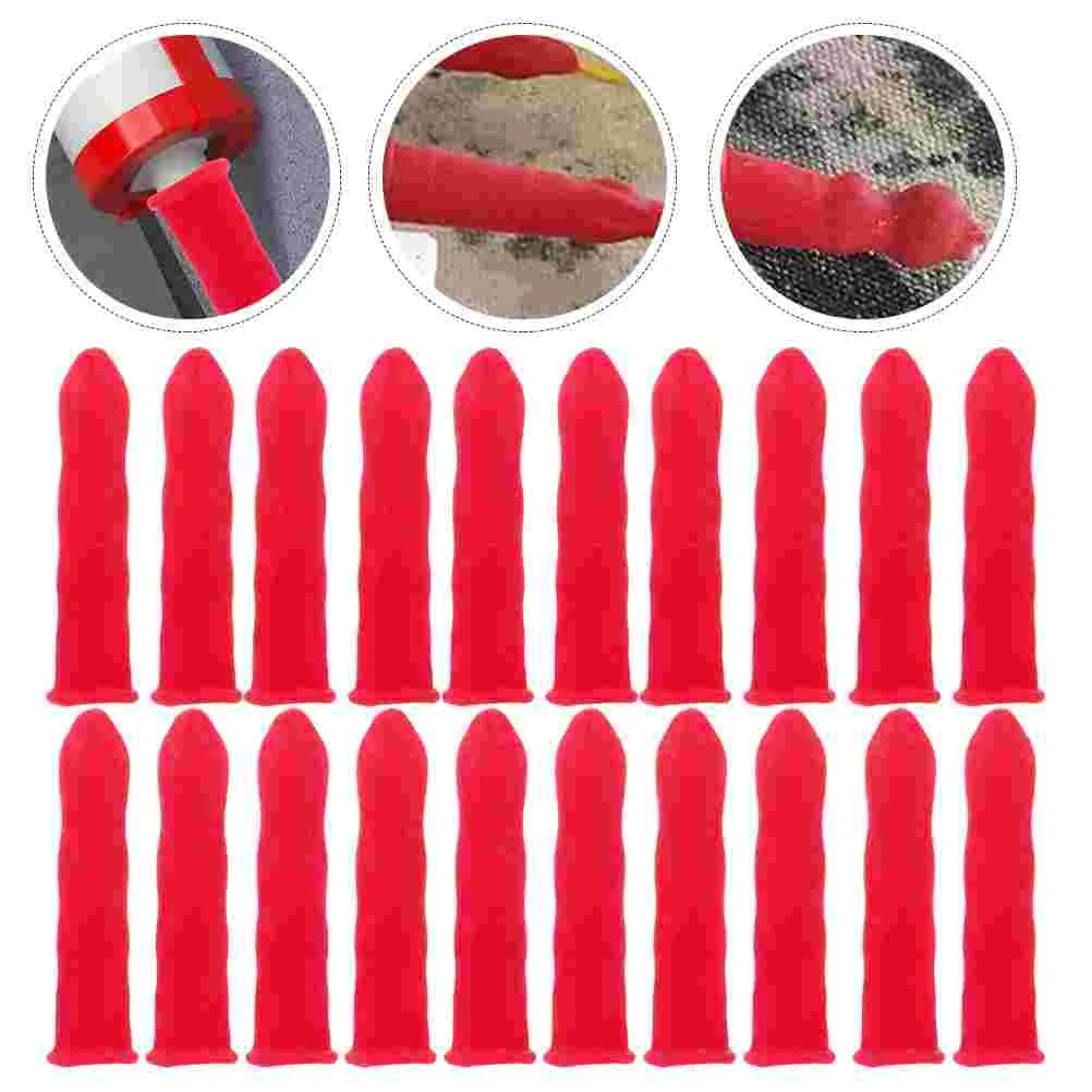 30 Pcs Seal Nozzle Protective Cover Caulk Tube Sealer Caps Reusable Emulsion Covers