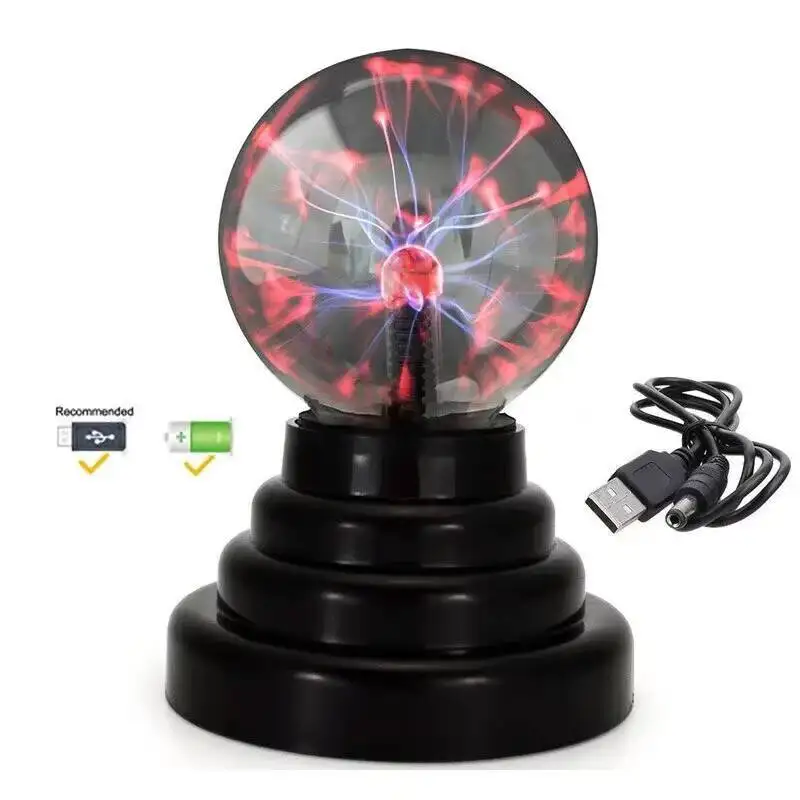 

Touch Sensitive Magic Plasma Ball 3-6 Inch Atmosphere Night Light Novelty Lamp Xmas Birthday Gift For Kids Home Party Decor