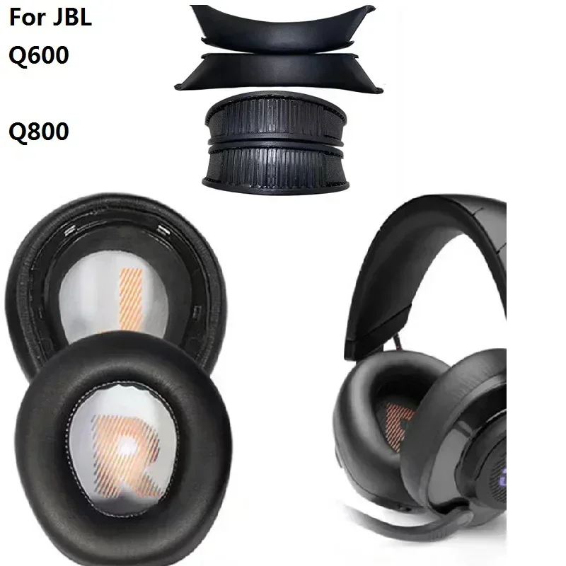 

Original Ear Pads Pillow With Buckle for JBL Quantum Q600/Q800 Wireless Headphone Replacement Earpads Cover Earmuff headband ，