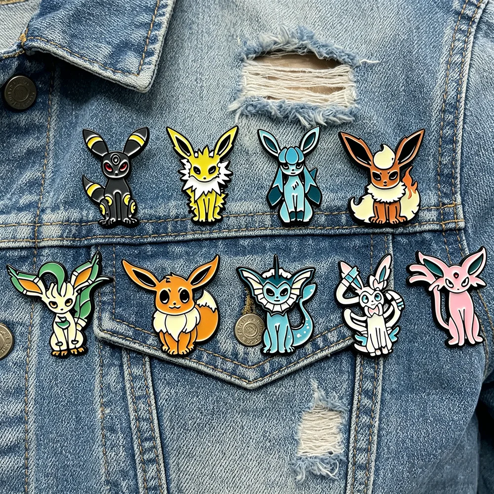 9er-Großhandelspackung: Cartoon-Anime-Emaille-Pins, Metall-Reversnadeln, niedliche Charakter-Broschen für Rucksäcke, Kleidung, Deko, Souvenir-Geschenk