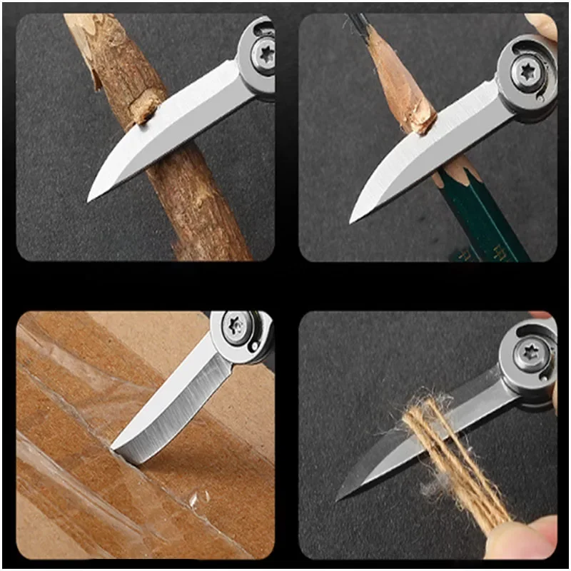 NEW Mini Stainless Steel Folding Knife Pocket Knife Outdoor EDC Travel Multi-purpose Hunting and Fishing Survival Handheld Tool