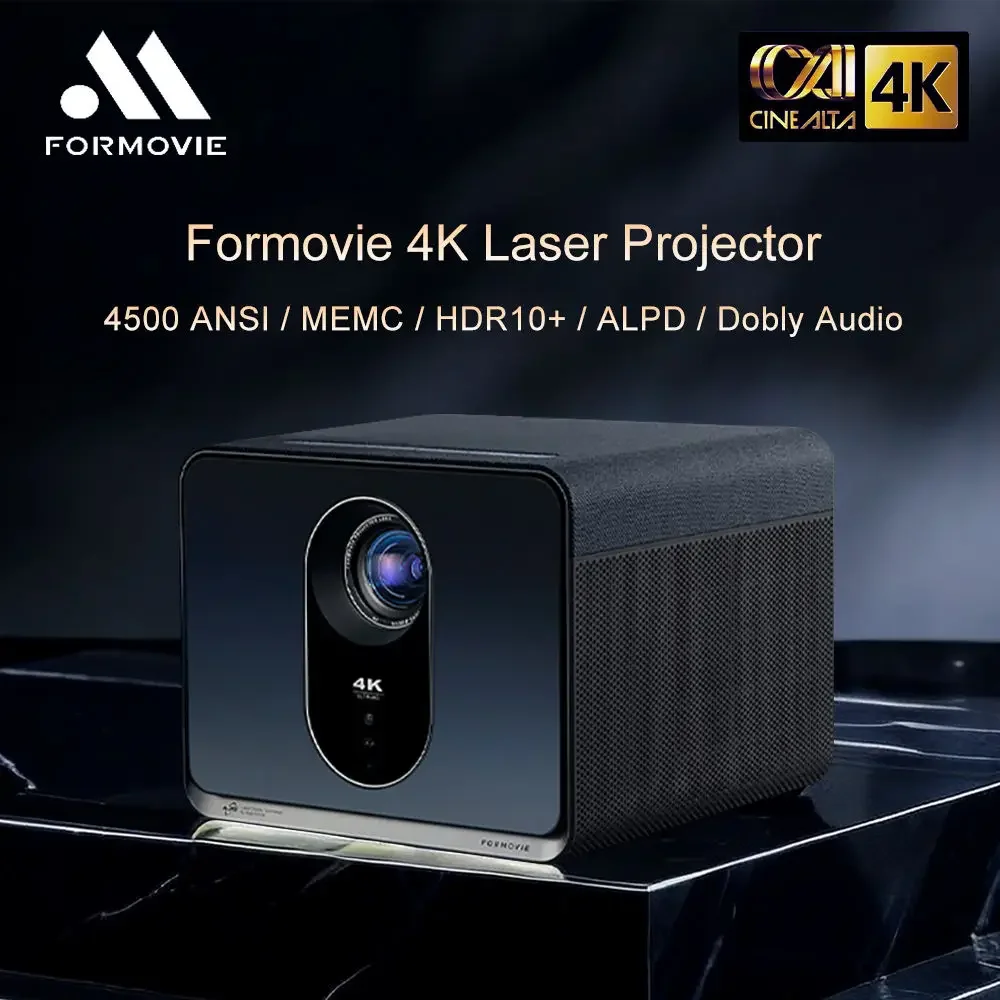 Fengmi Formovie X5 4K MEMC 2450 CVIA Lumens UHD Clear Image Up To 1000 Inch Ultra Brightness ALPD Laser Projector