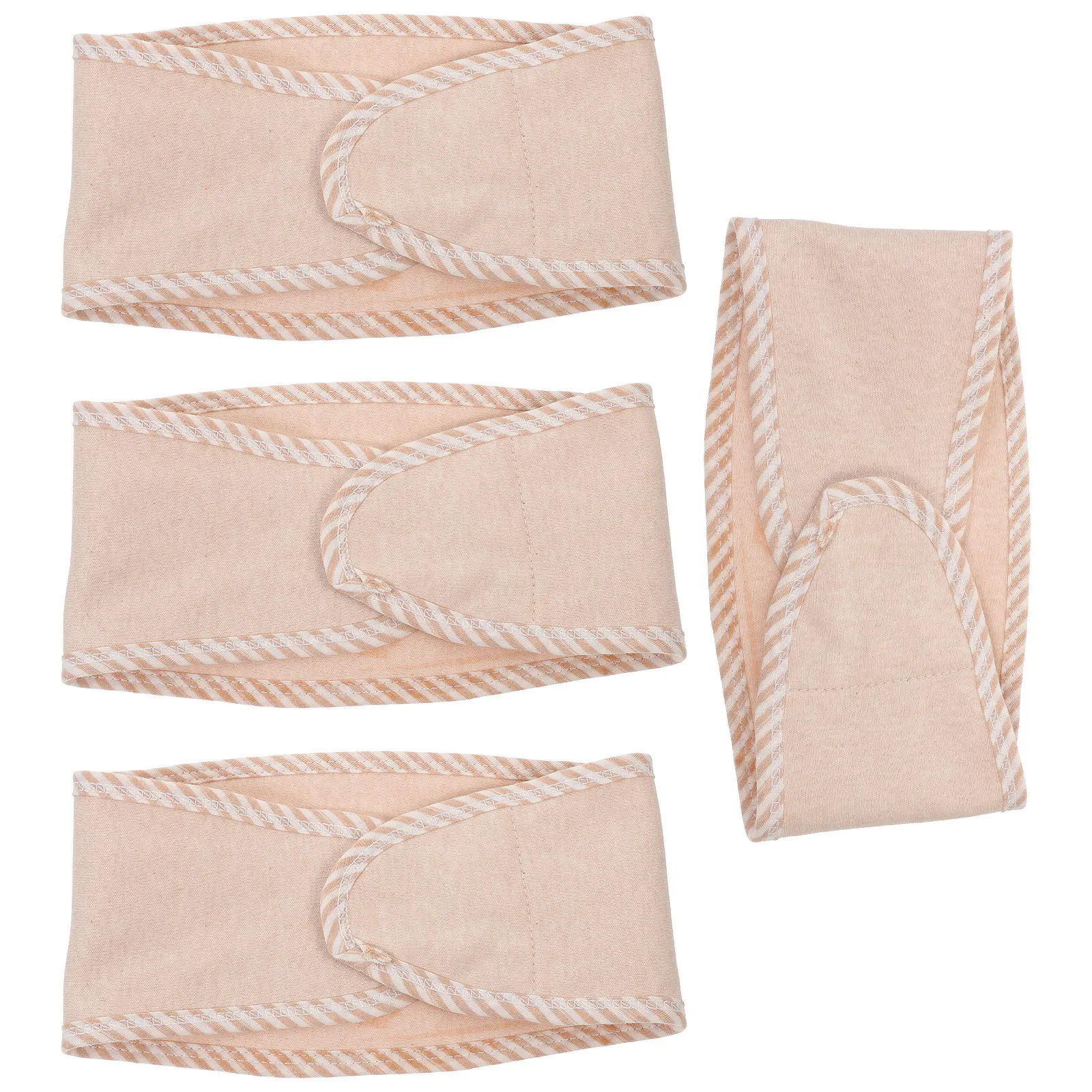 

4Pcs Baby Bellybands Double Layered Soft Fabric Thick Warm Durable Cotton Navel Belts Infant Belly Wraps Newborn Accessories