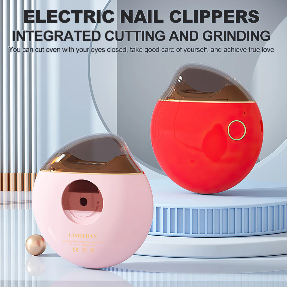 Electric Nail Clipper Splash-proof Clip Proof Nail Grinder Nail Automatic Cutter Trimmer for Children and Adult