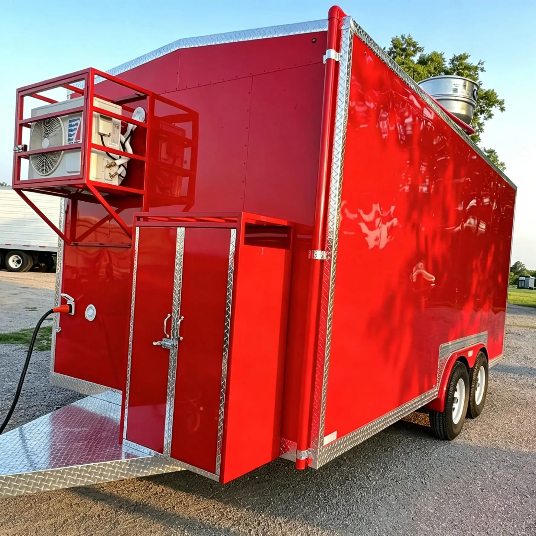Festival Use Food Trailer,Fully Equipped Food Truck for Burger Hot Dog Pizza Soda Bakery&Snack Multi Business,CE ISO Certificate
