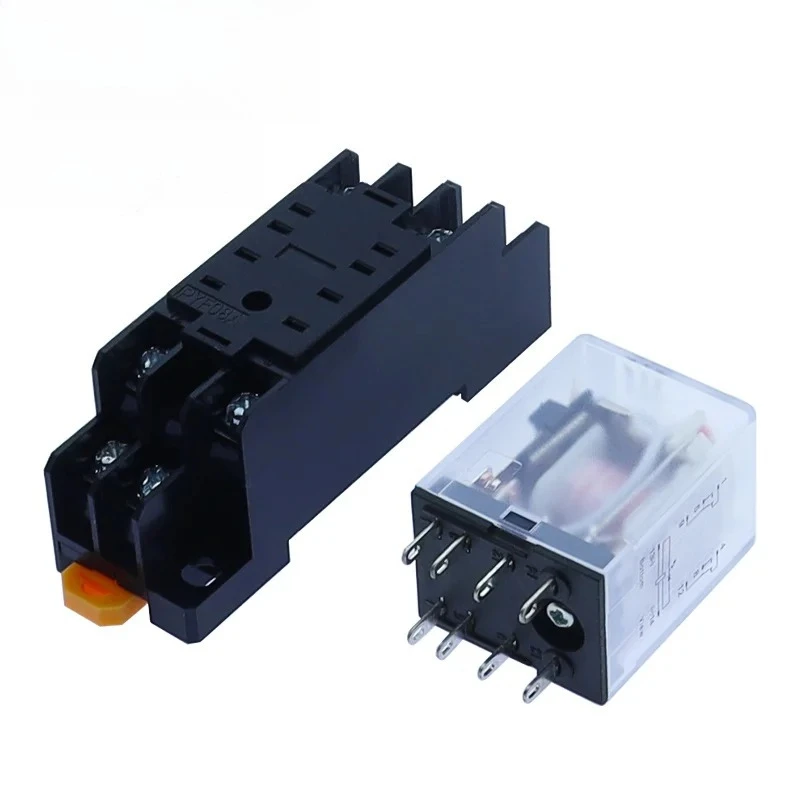 1 Juego bobina relé potencia, relé uso General MY2 DPDT MY2NJ Relais DC 12v/24v AC 110v/220v, interruptor relé co