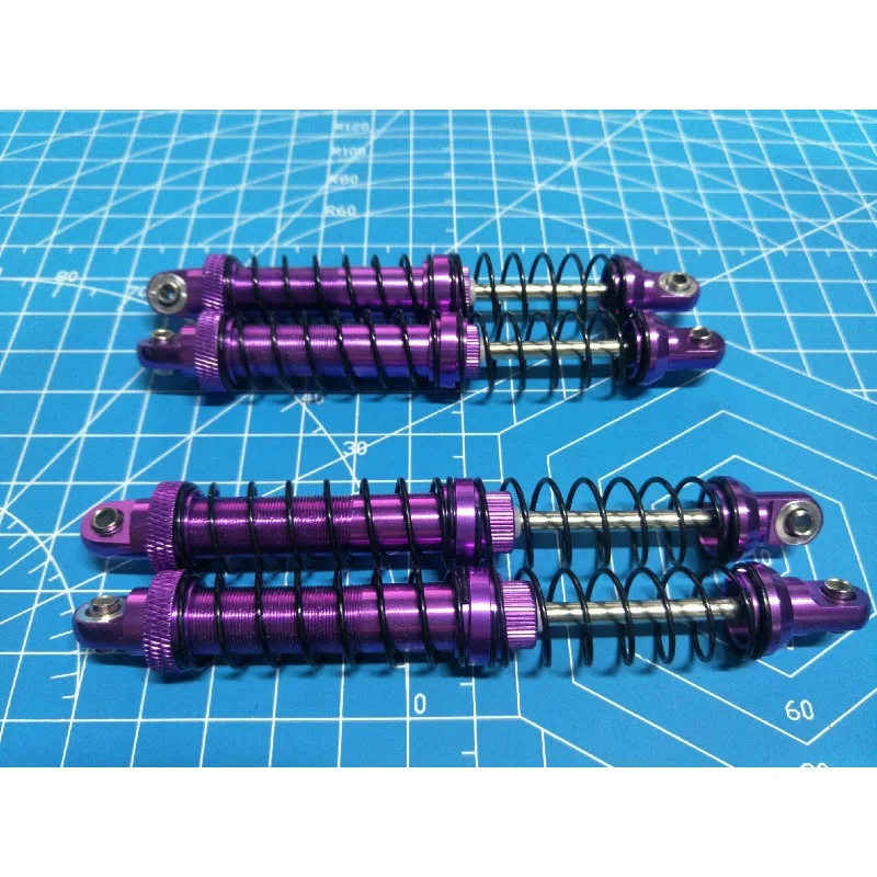 

4Pcs Metal Hydraulic Double Section Shock Absorber for 1/10 RC Crawler Car TRX4 Defender Bronco AXIAL SCX10 RC4WD D90 Sport Jeep