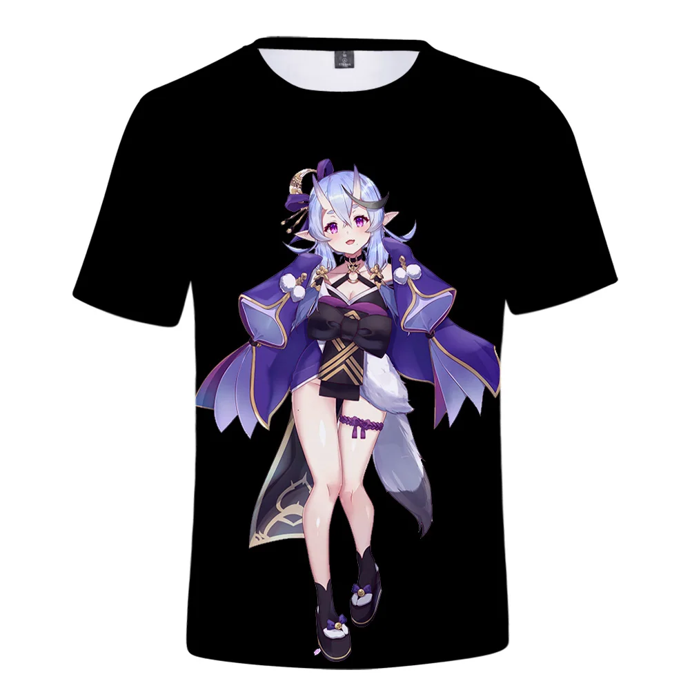 Vtuber Rindou Mikoto 3D Print primavera estate Preppy uomo/donna Street Clothes t-shirt Streetwear Kawaii Streetwear style Tshirt