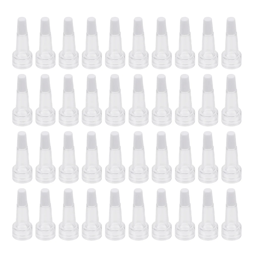 50 ชิ้น Vial ทรัมเป็ตหัวตัวอย่างหมวกขวดใสหมวกปิดผนึก