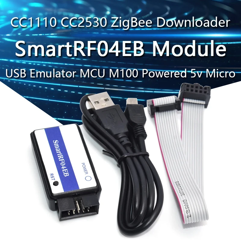 SmartRF04EB CC1110 CC2530 ZigBee Module USB Downloader Emulator MCU M100 Powered by 5v micro USB 2.0 interface HDMI output