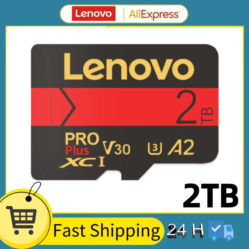 Lenovo SD/TF Flash Card 2TB SD Memory Card 128GB Mini SD Cards 1TB 512GB Micro TF SD Card 256GB For Phones Ps5 Drones Camera Ps4